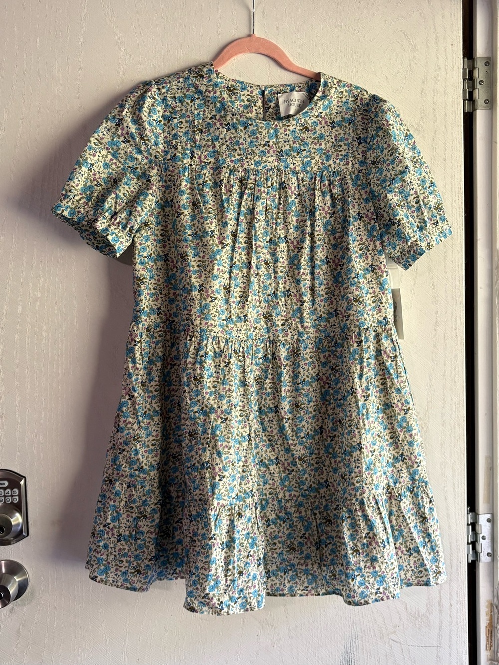 Tuckernuck Hyacinth House Quinn Dress Blue Floral Tiered NWT Coastal Preppy - Picture 7 of 8